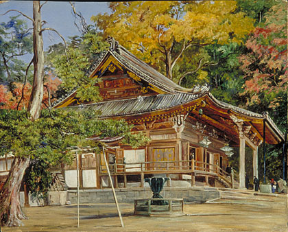 The Hottomi Temple at Kioto, Japan