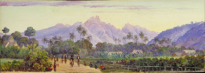 The Soembrin Volcano, from Magellang, Java