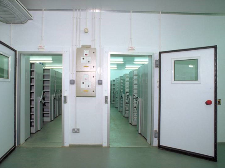 Doors to storage room.