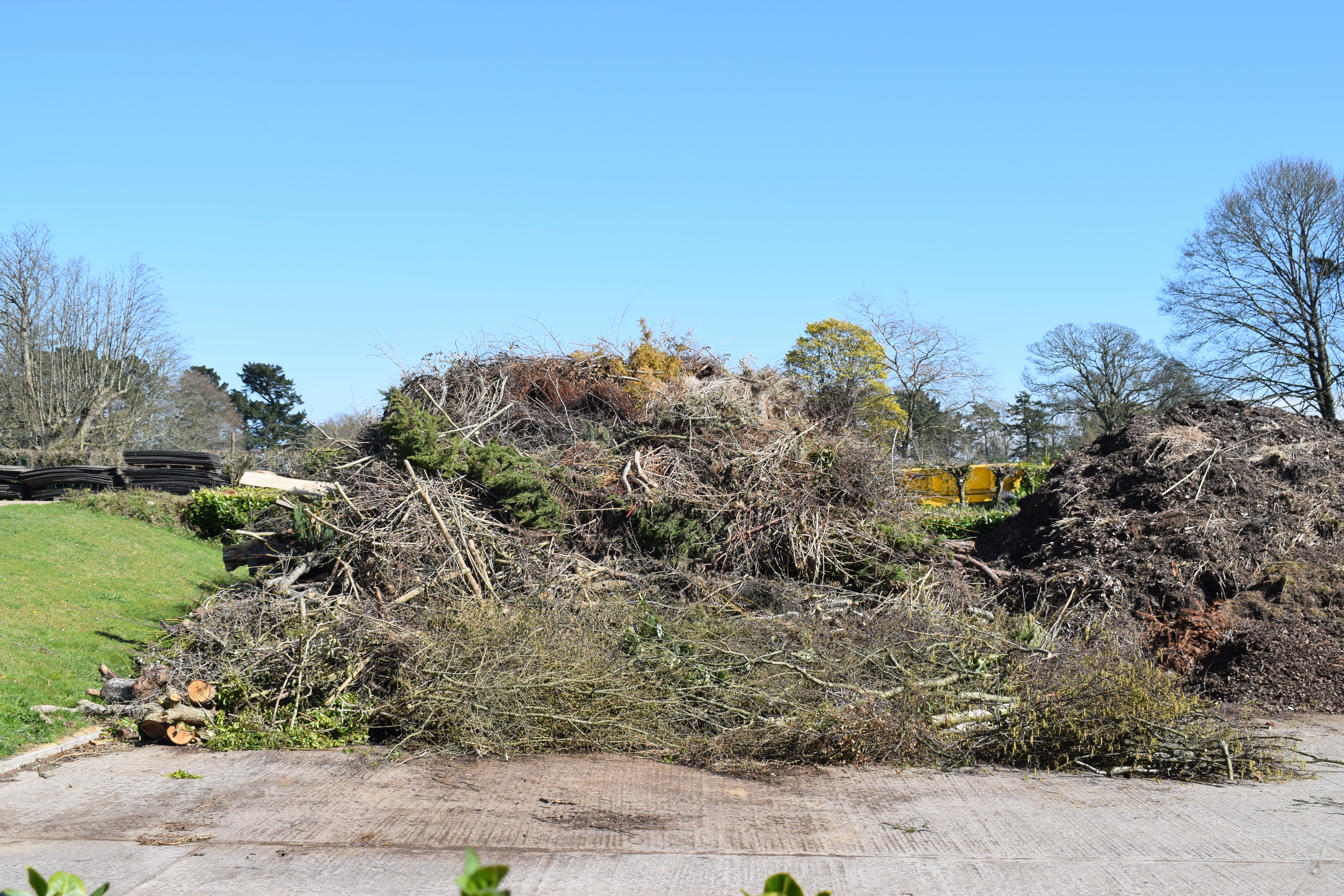 Plant waste to be composted at Wakehurst