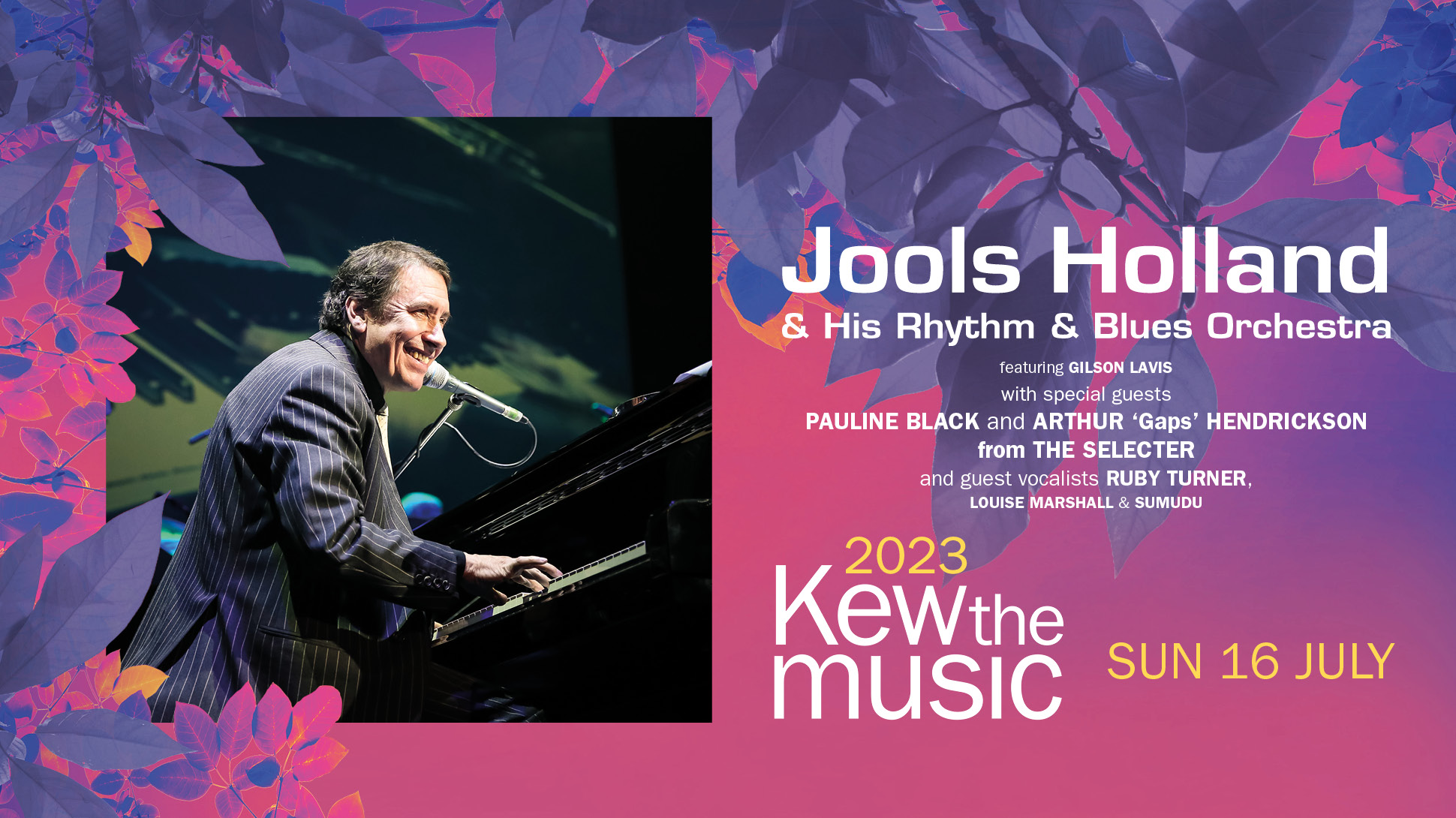 Jools Holland & his Rhythm & Blues Orchestra at Kew the Music 2023, Sunday 16 July