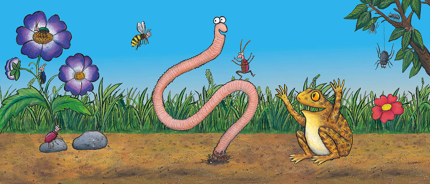An illustration of a worm