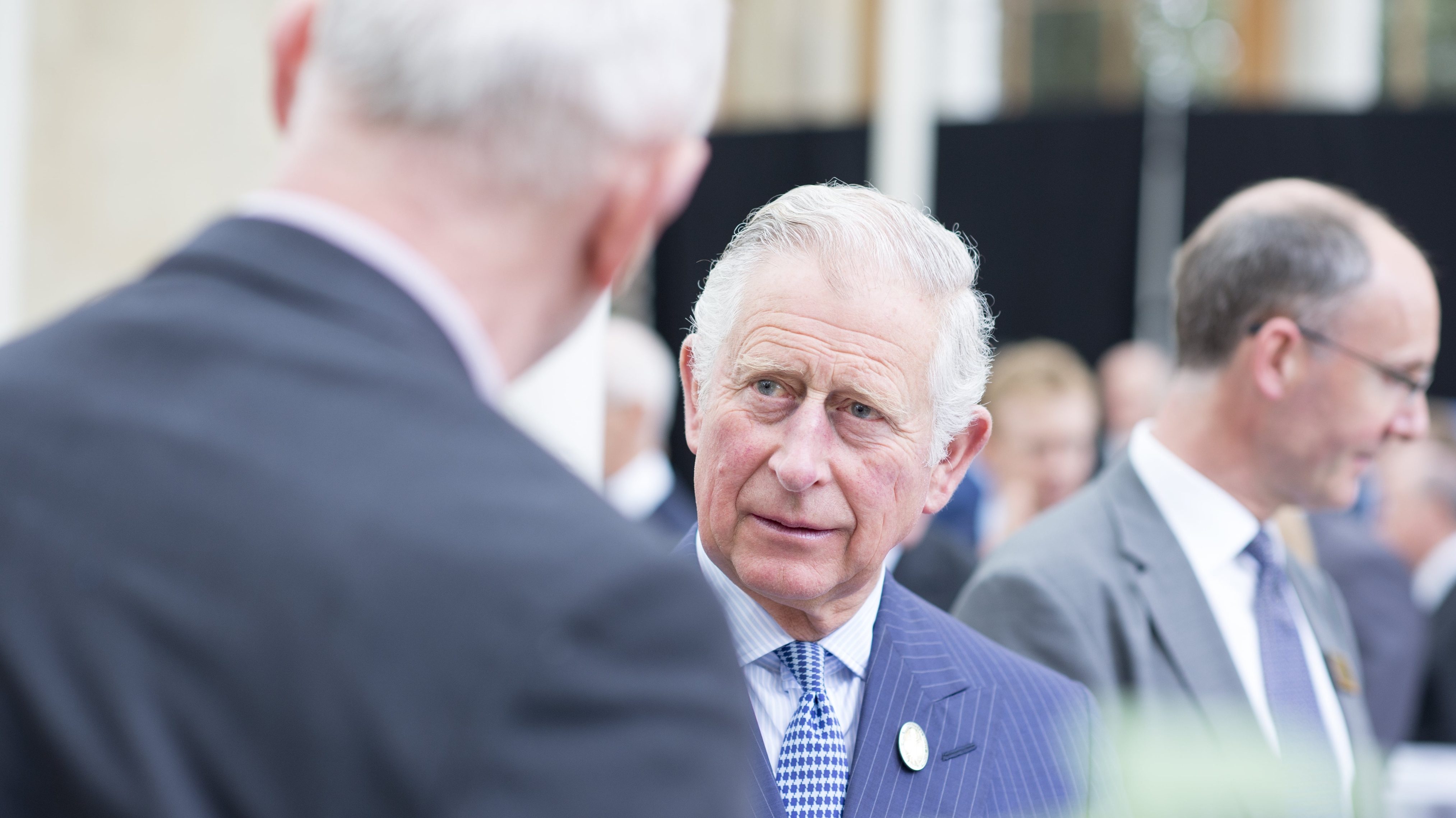His Majesty King Charles III in conversation with a Kew representatives
