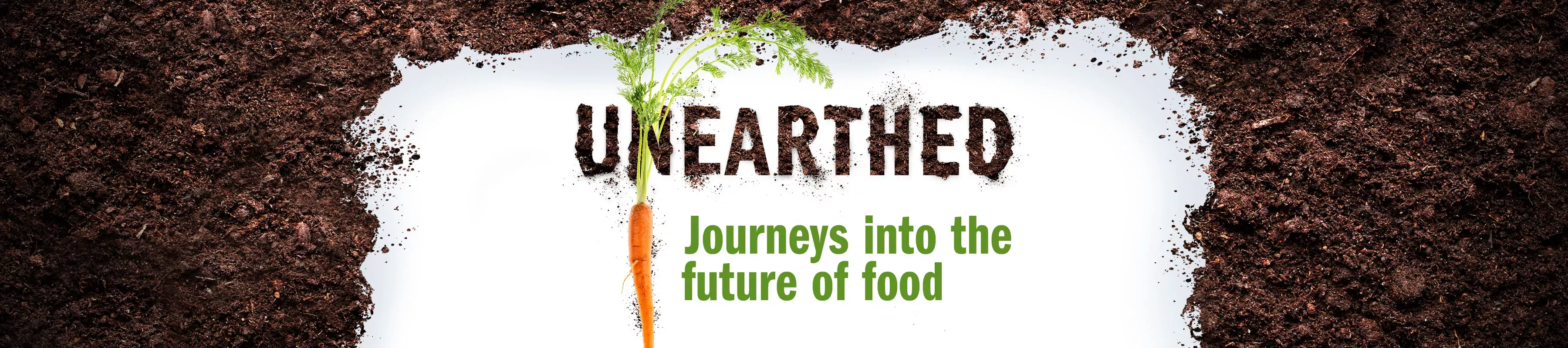 Logo for Kew podcast Unearthed: Journeys into the future of food